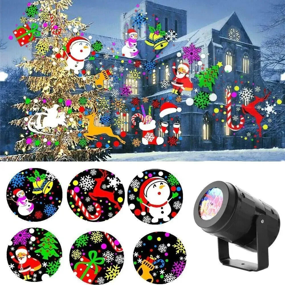 ❄️✨ Snowflake Projector Light – Magische Weihnachtsbeleuchtung für Haus & Garten