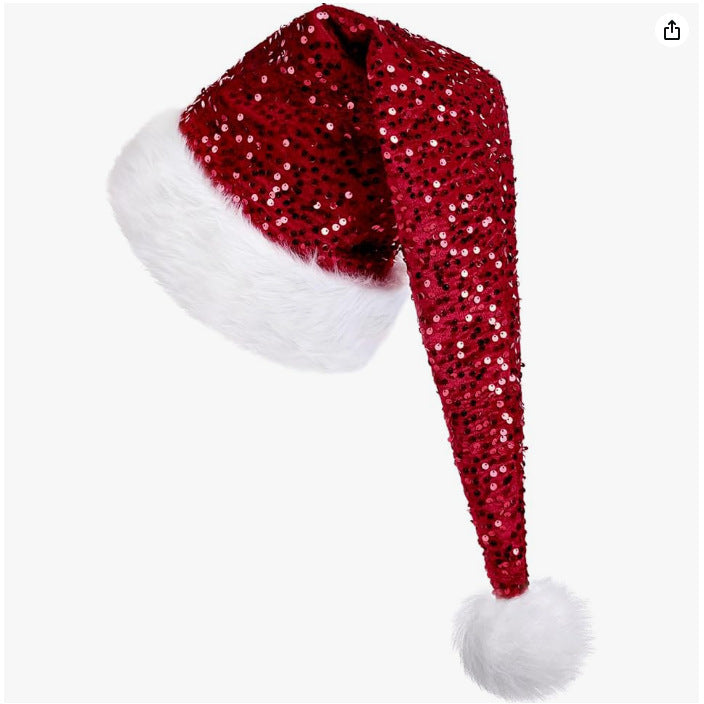 ✨ Glitzernde Weihnachtsmütze – Christmas Sequin Cap für eine Festliche Atmosphäre