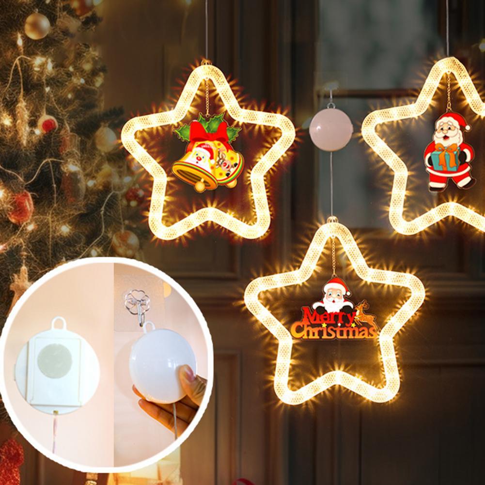 ⭐🎄 LED Weihnachtsstern – Fenster- & Türanhänger