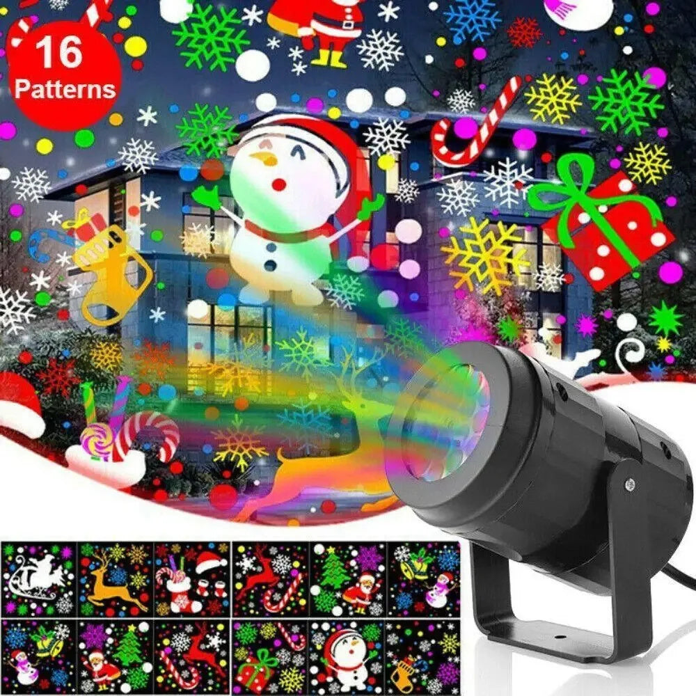 ❄️✨ Snowflake Projector Light – Magische Weihnachtsbeleuchtung für Haus & Garten
